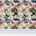 Blueberry & Fig Torta Repeat Pattern Wallpaper