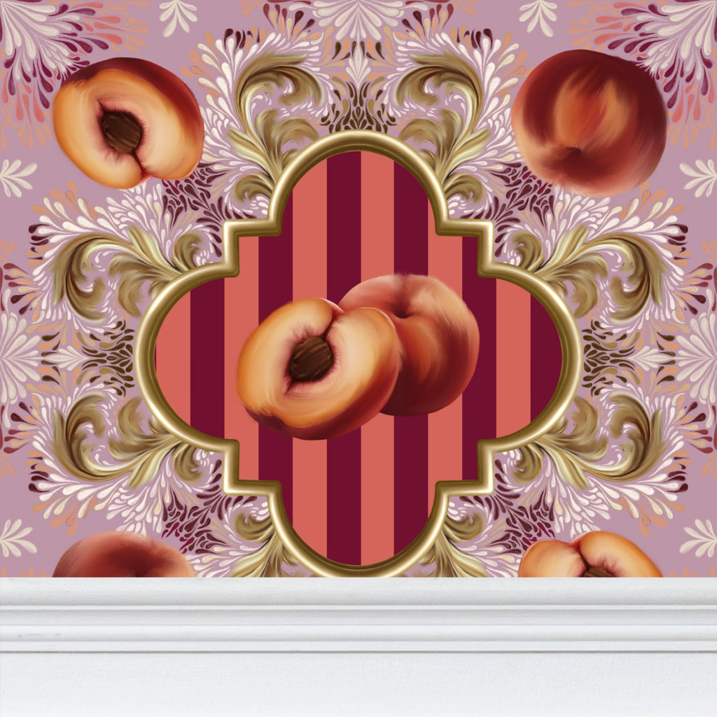 Peach Delight Repeat Pattern Wallpaper