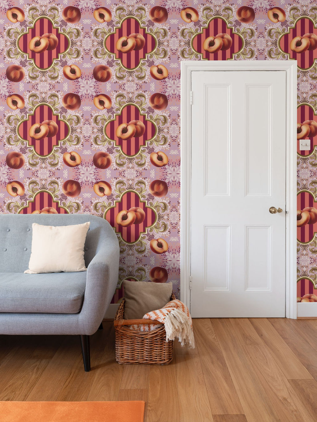 Peach Delight Repeat Pattern Wallpaper