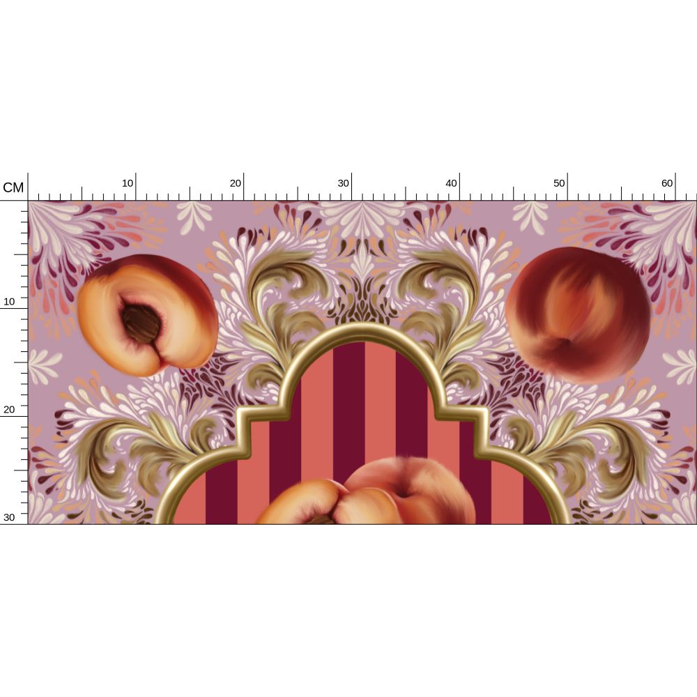 Peach delight Repeat Pattern Wallpaper