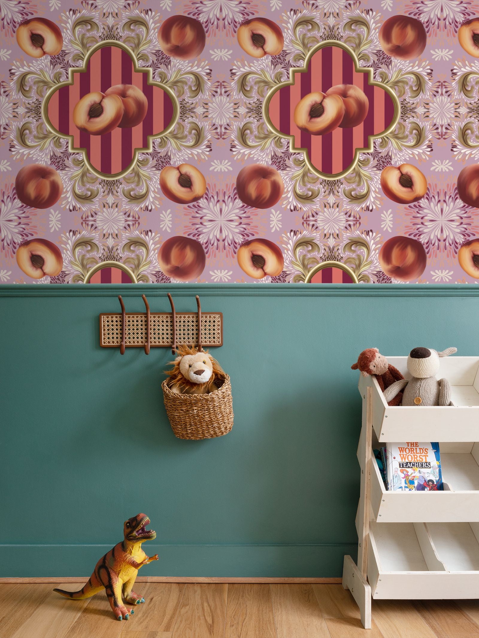 Peach delight Repeat Pattern Wallpaper