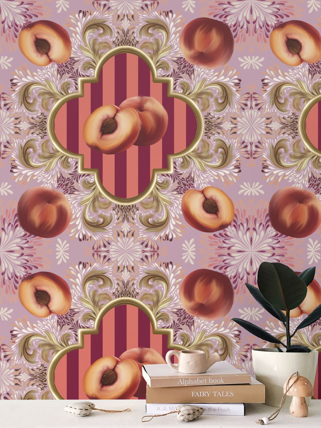 Peach Delight Repeat Pattern Wallpaper