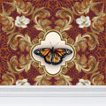 Sunset Farfalla Repeat Pattern Wallpaper