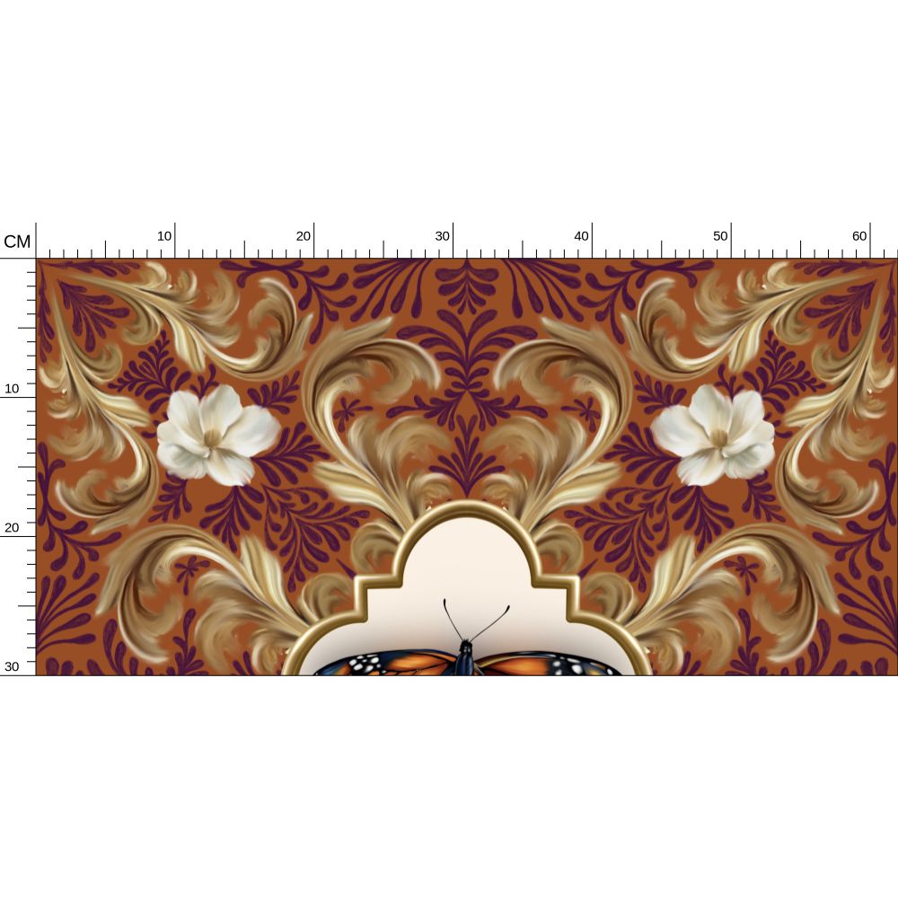 Sunset Farfalla Repeat Pattern Wallpaper