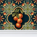 Tuscan Oranges Repeat Pattern Wallpaper