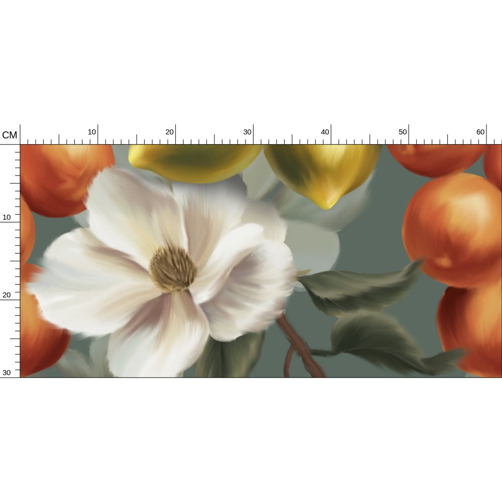 Fruits Parade Repeat Pattern Wallpaper