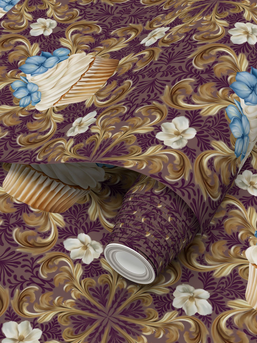 Creams Repeat Pattern Wallpaper