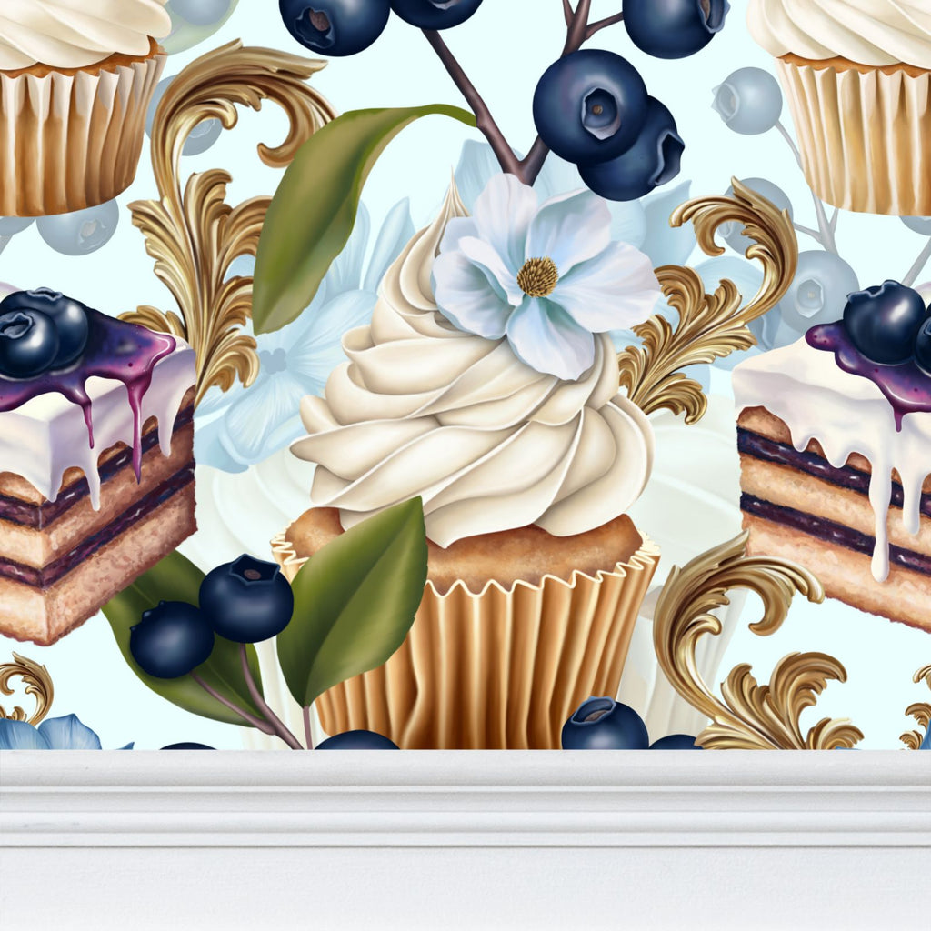 Torta paradisa Repeat Pattern Wallpaper