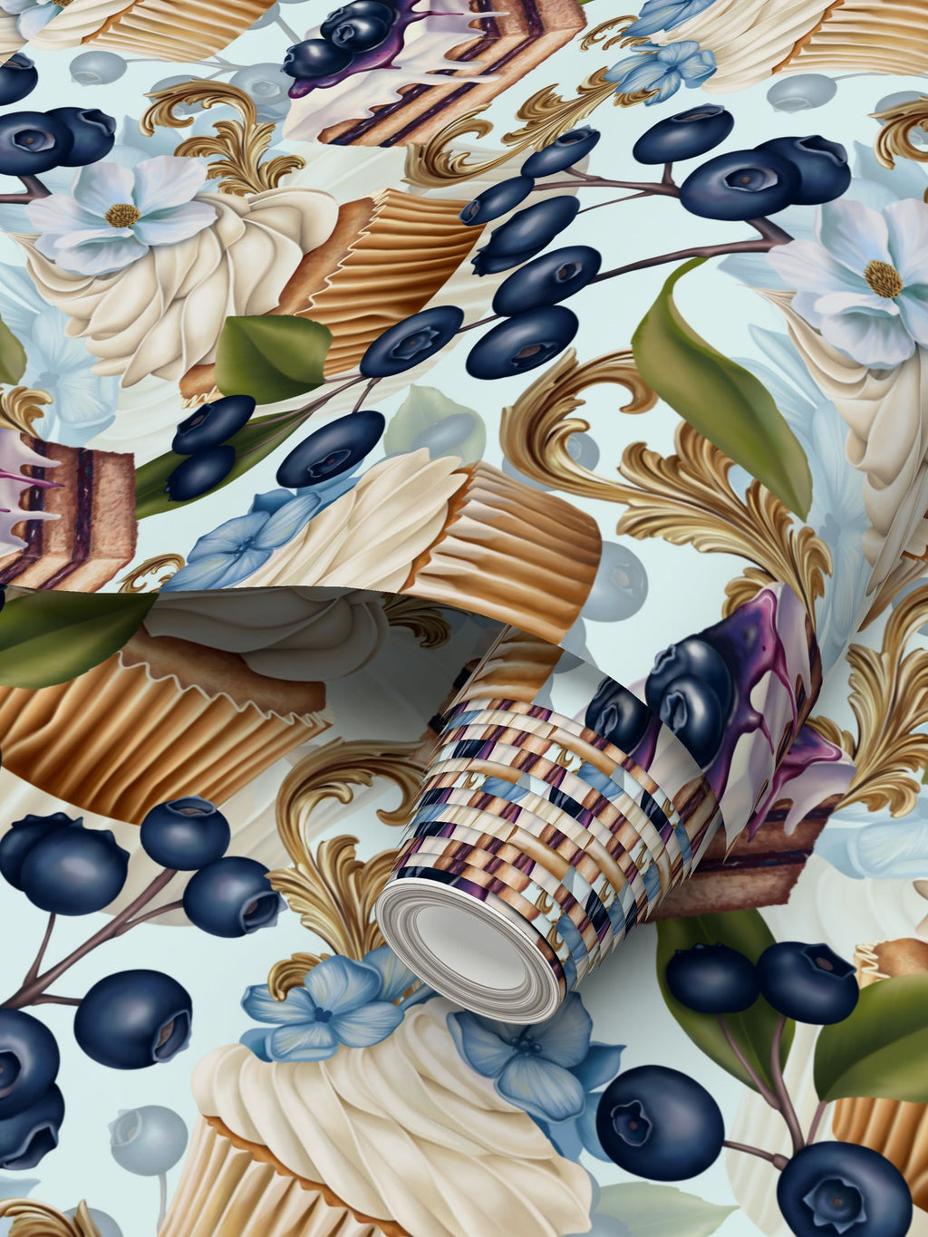 Torta paradisa Repeat Pattern Wallpaper