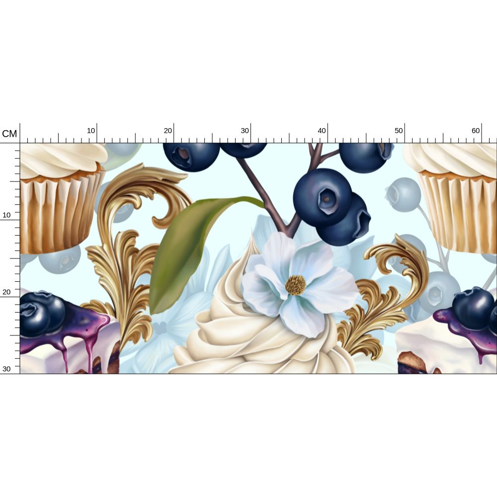 Torta paradisa Repeat Pattern Wallpaper