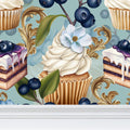 Crema Torta Repeat Pattern Wallpaper