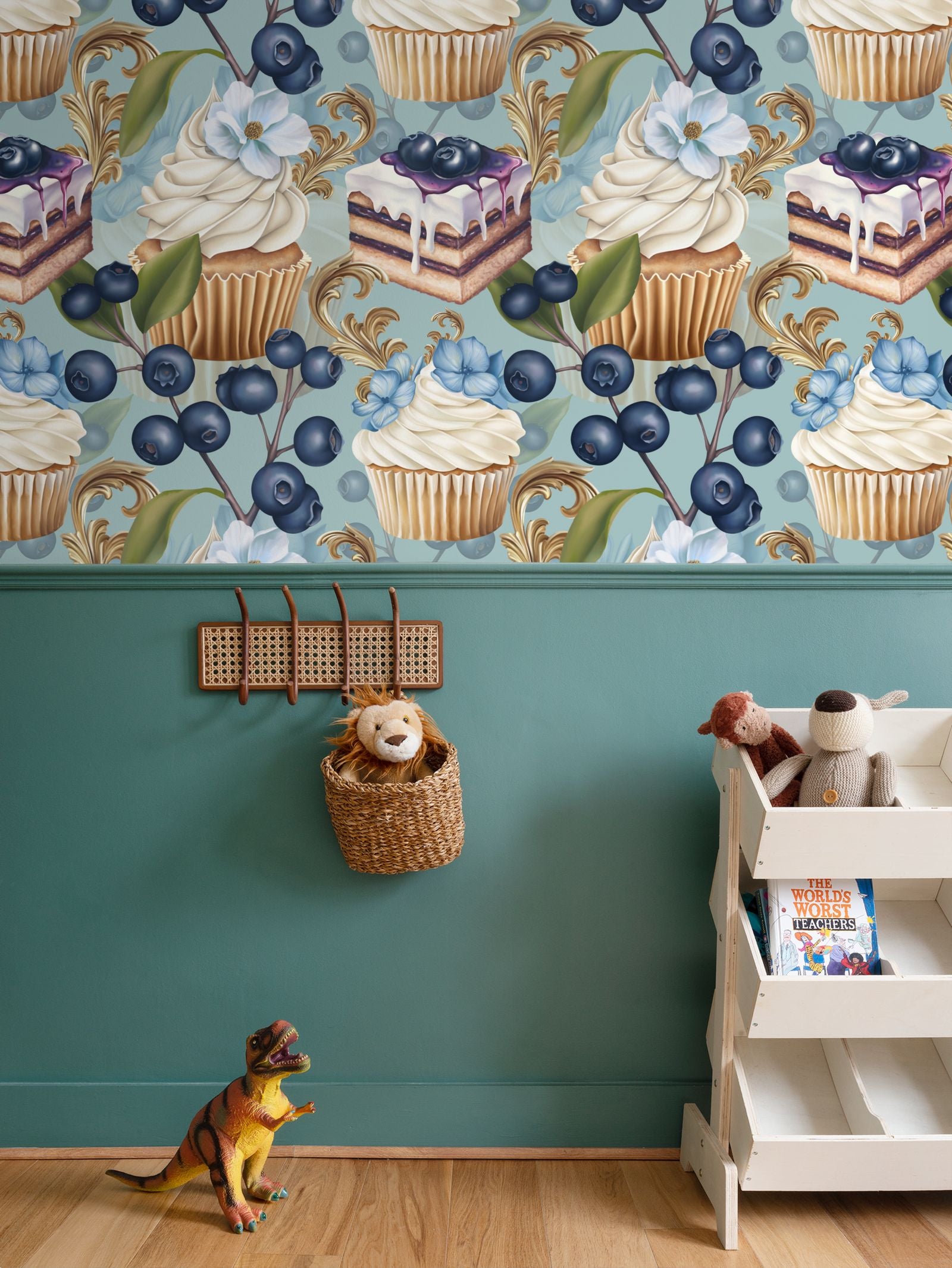 Crema Torta Repeat Pattern Wallpaper