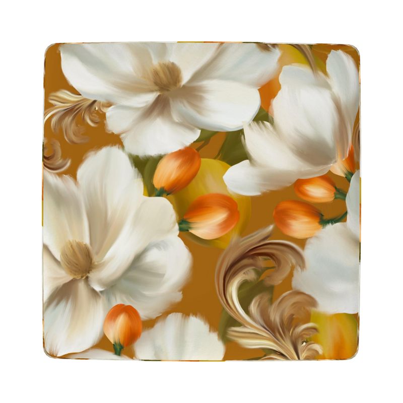 Orange Berries Footstool (Round, Square, Hexagonal)