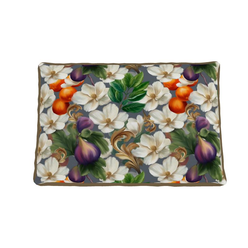 Fig & Orange Bloom Pet Bed