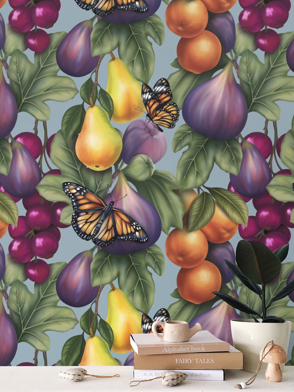 Farfalla Sanctuary Repeat Pattern Wallpaper