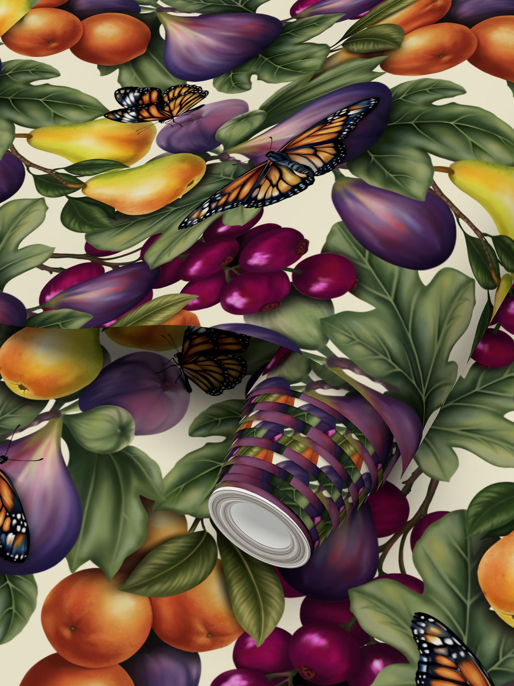 Farfalla Sanctuary Repeat Pattern Wallpaper