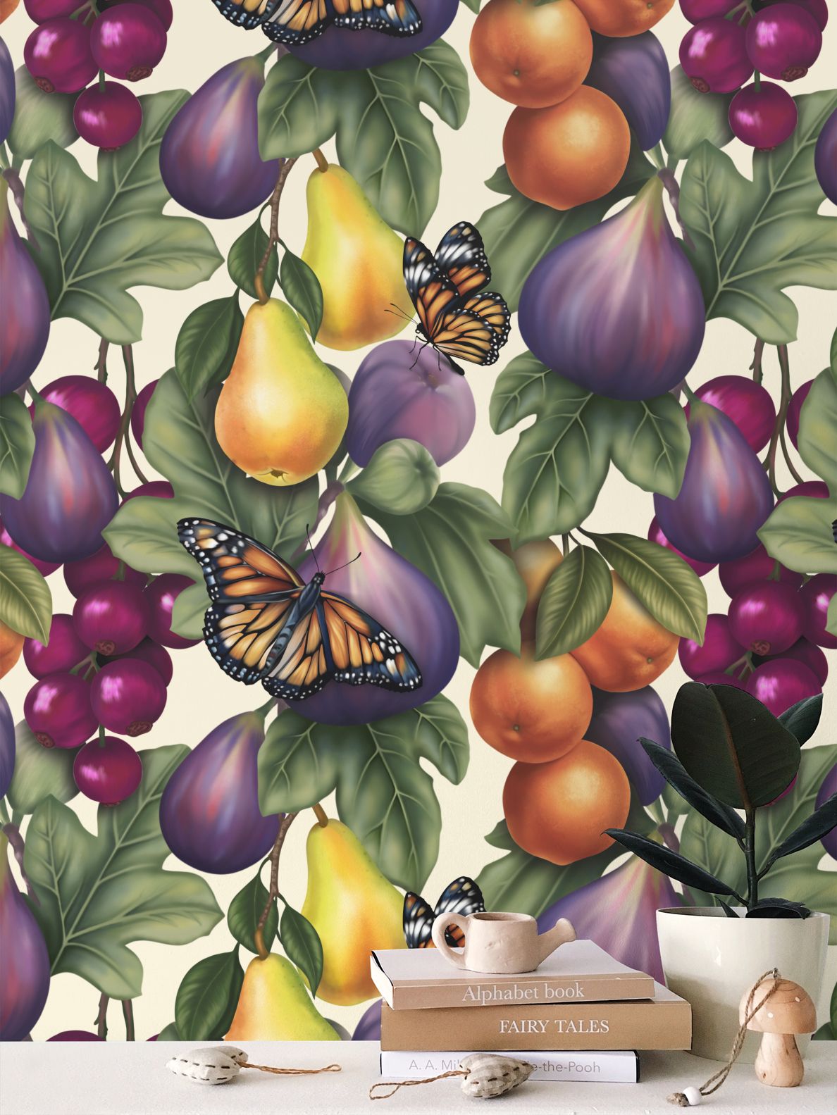 Farfalla Sanctuary Repeat Pattern Wallpaper