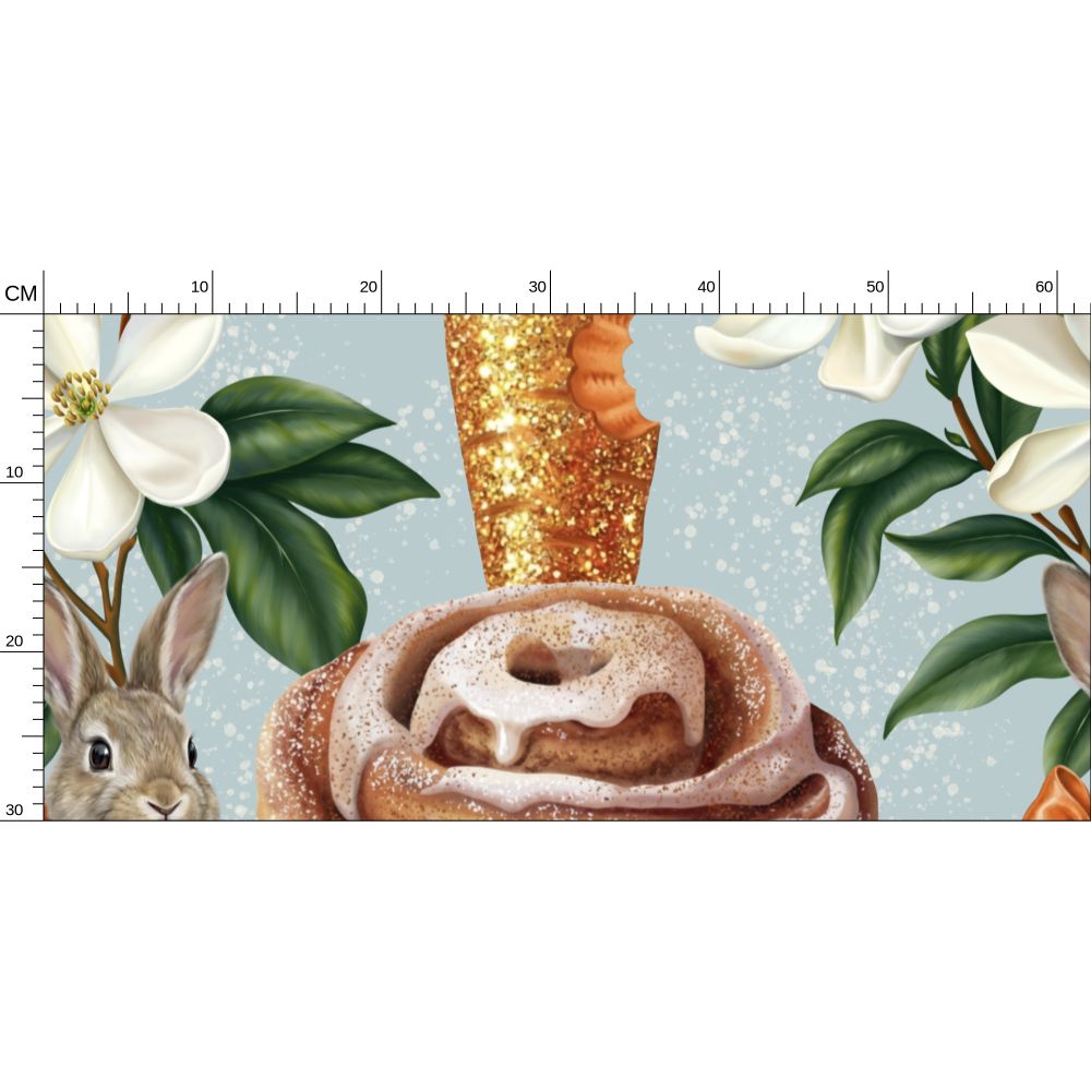 Bunny’s Buns Repeat Pattern Wallpaper