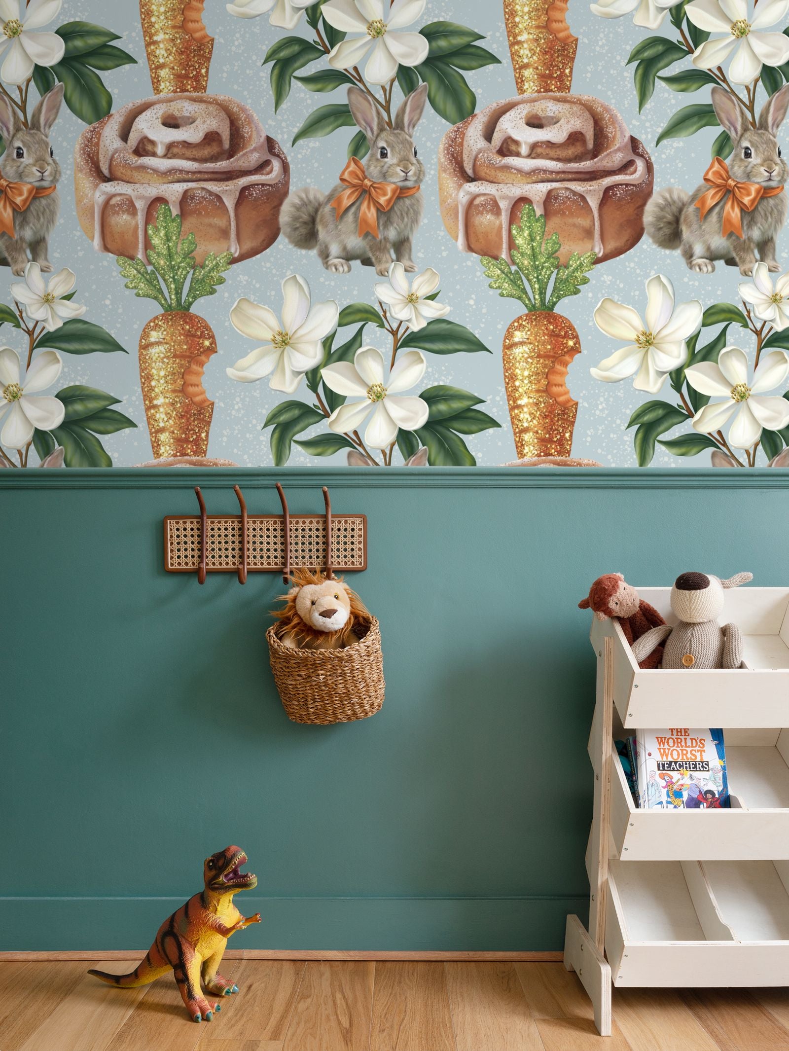 Bunny’s Buns Repeat Pattern Wallpaper