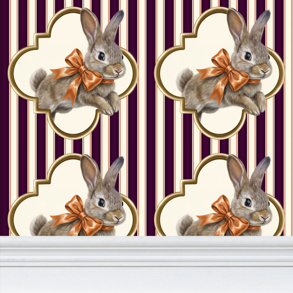 Pippin-Biscuit Repeat Pattern Wallpaper