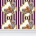 Pippin-Biscuit Repeat Pattern Wallpaper