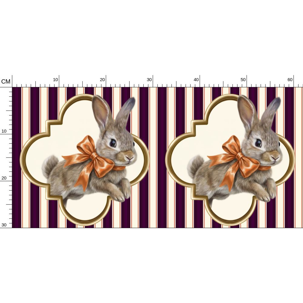 Pippin-Biscuit Repeat Pattern Wallpaper