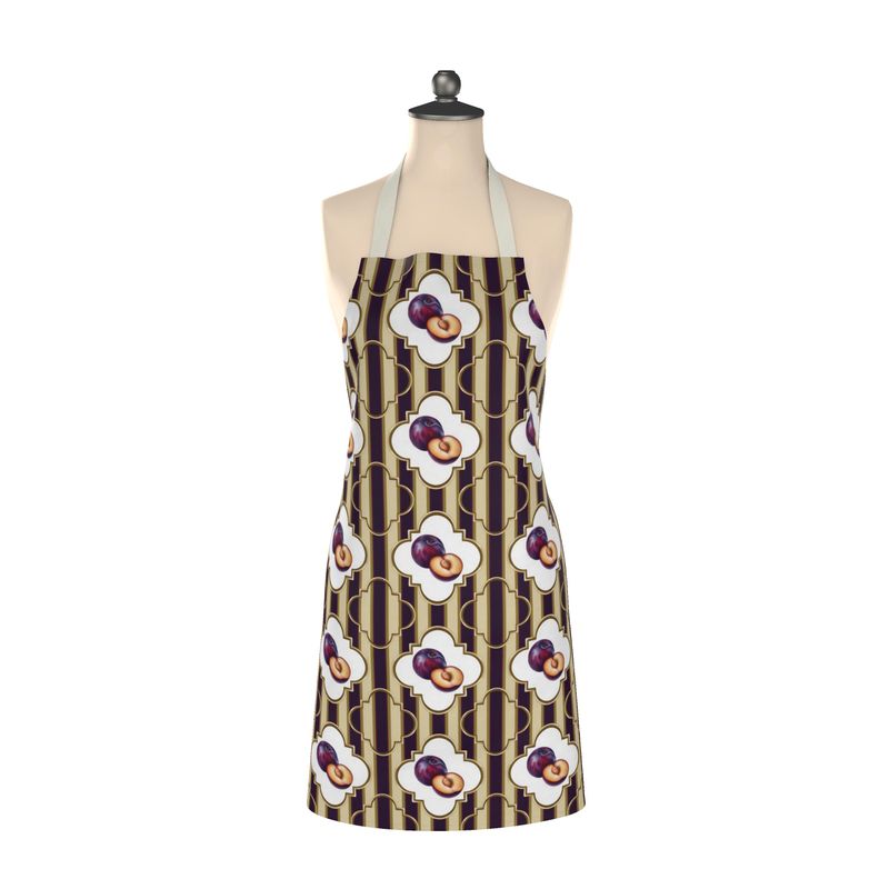 Sliced Plums Apron