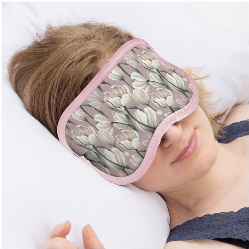 Blushing Tulips Eye Mask