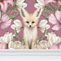 Fennec Fiore Repeat Pattern Wallpaper