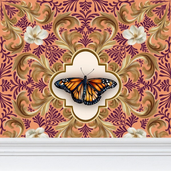 Farfalla Sunrise Repeat Pattern Wallpaper