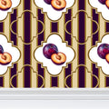 Plum Slice Delight Repeat Pattern Wallpaper