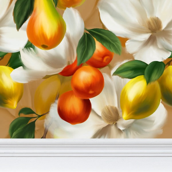 Summer Frutta Repeat Pattern Wallpaper