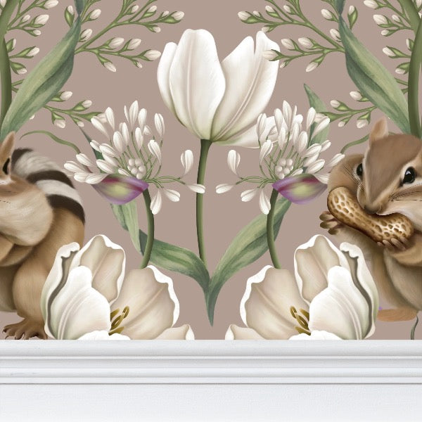 Nocciolina Repeat Pattern Wallpaper