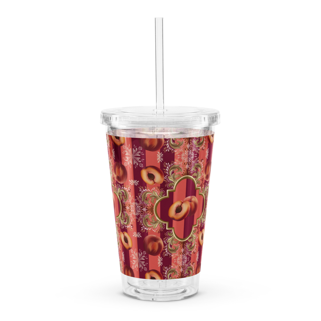 Peach Circus Clear plastic tumbler