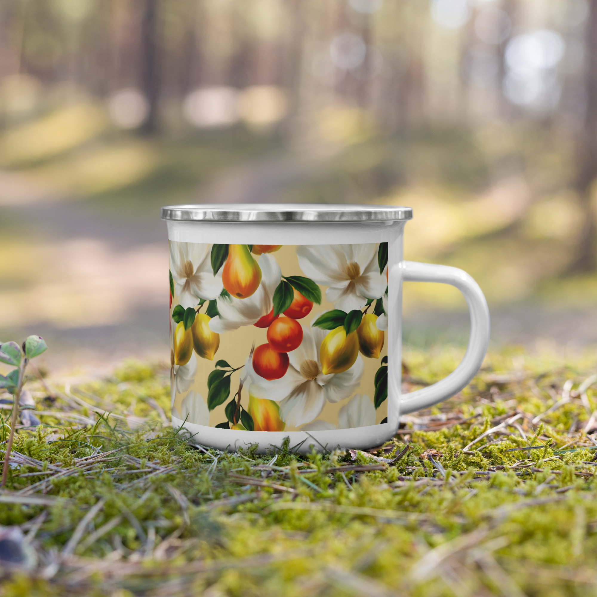 Ripe Fruits Enamel Mug